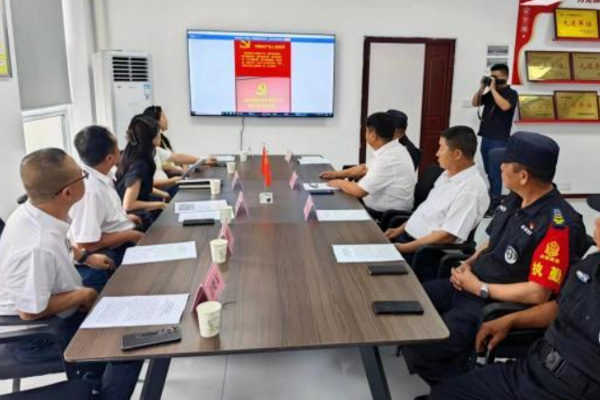 总公司及焦作高新区企业工委领导 莅临焦作分公司调研指导党建工作